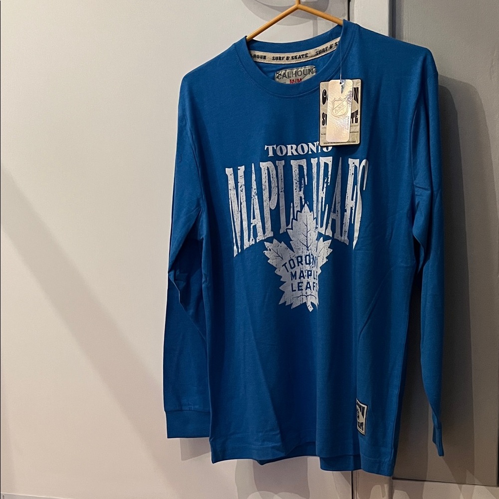 Toronto Maple Leafs Blue Long Sleeve Shirt for men